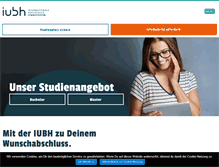Tablet Screenshot of iubh-fernstudium.de